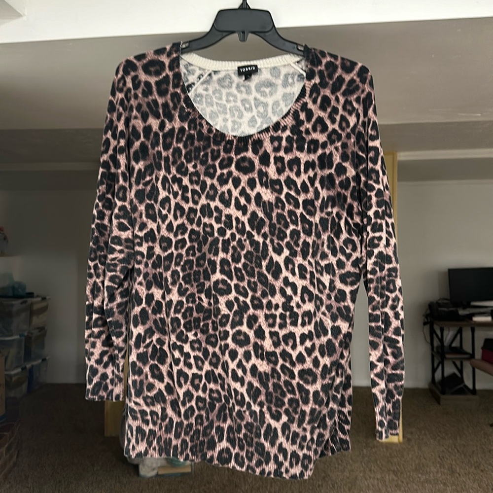 Leopard print sweater